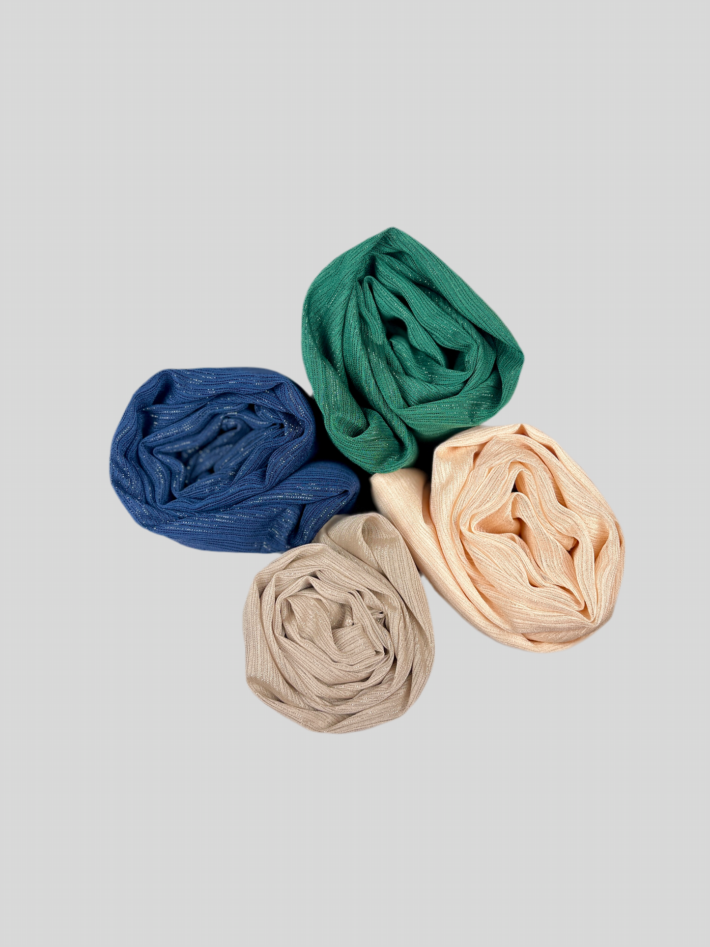 Shimmer chiffon hijab - Mørke blå