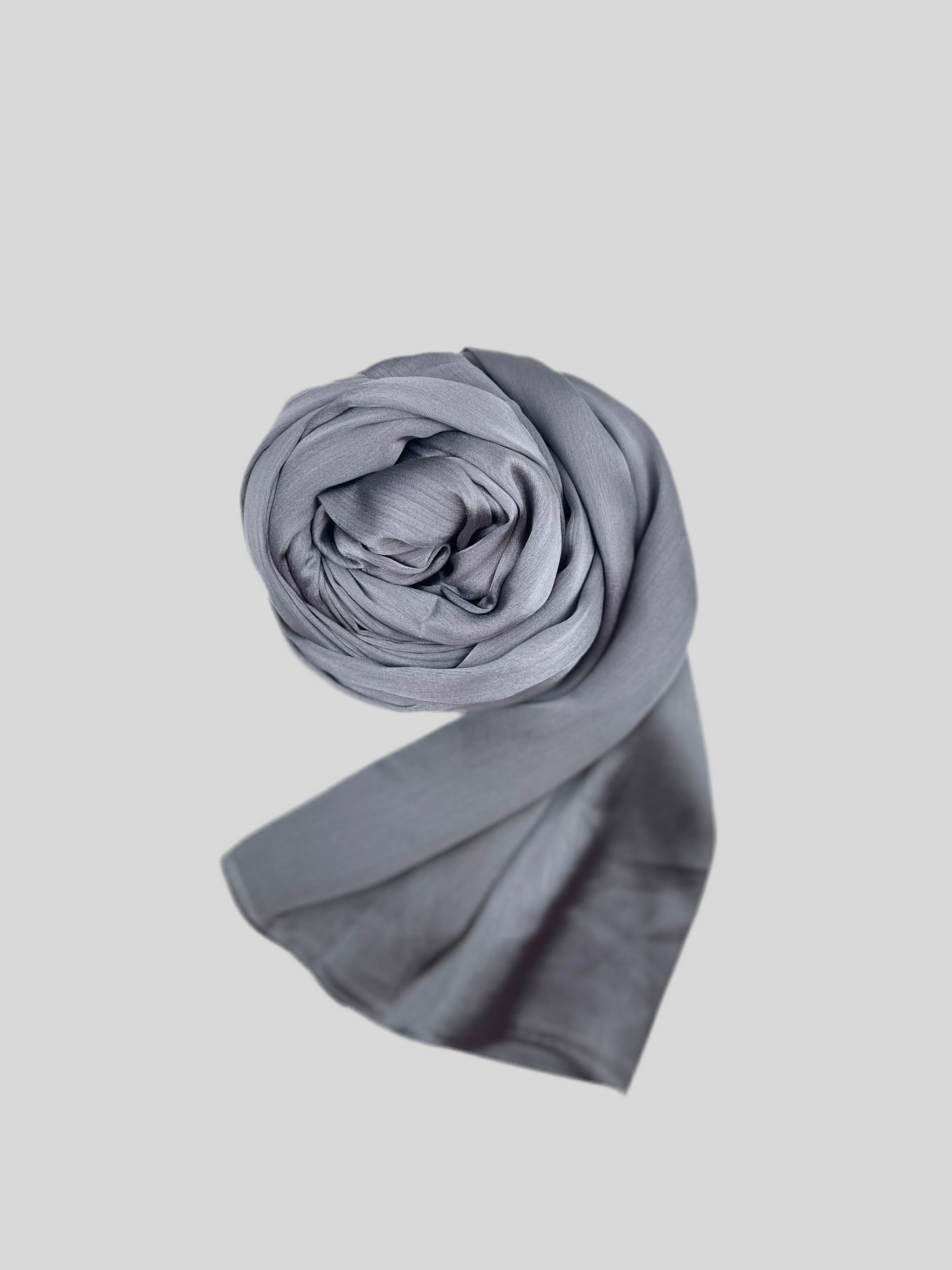 Satin hijab - Grå