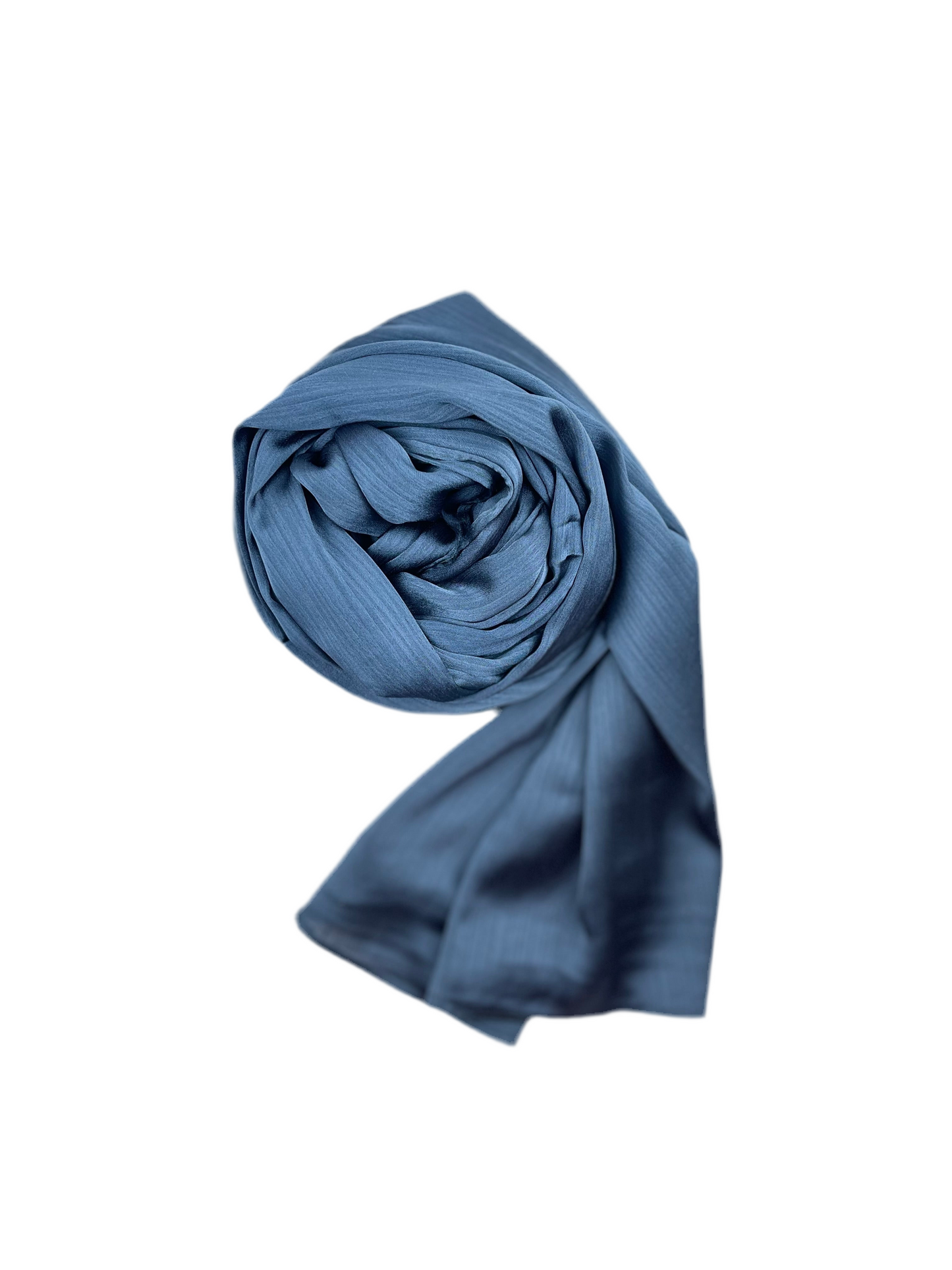 Satin hijab - Mørkeblå