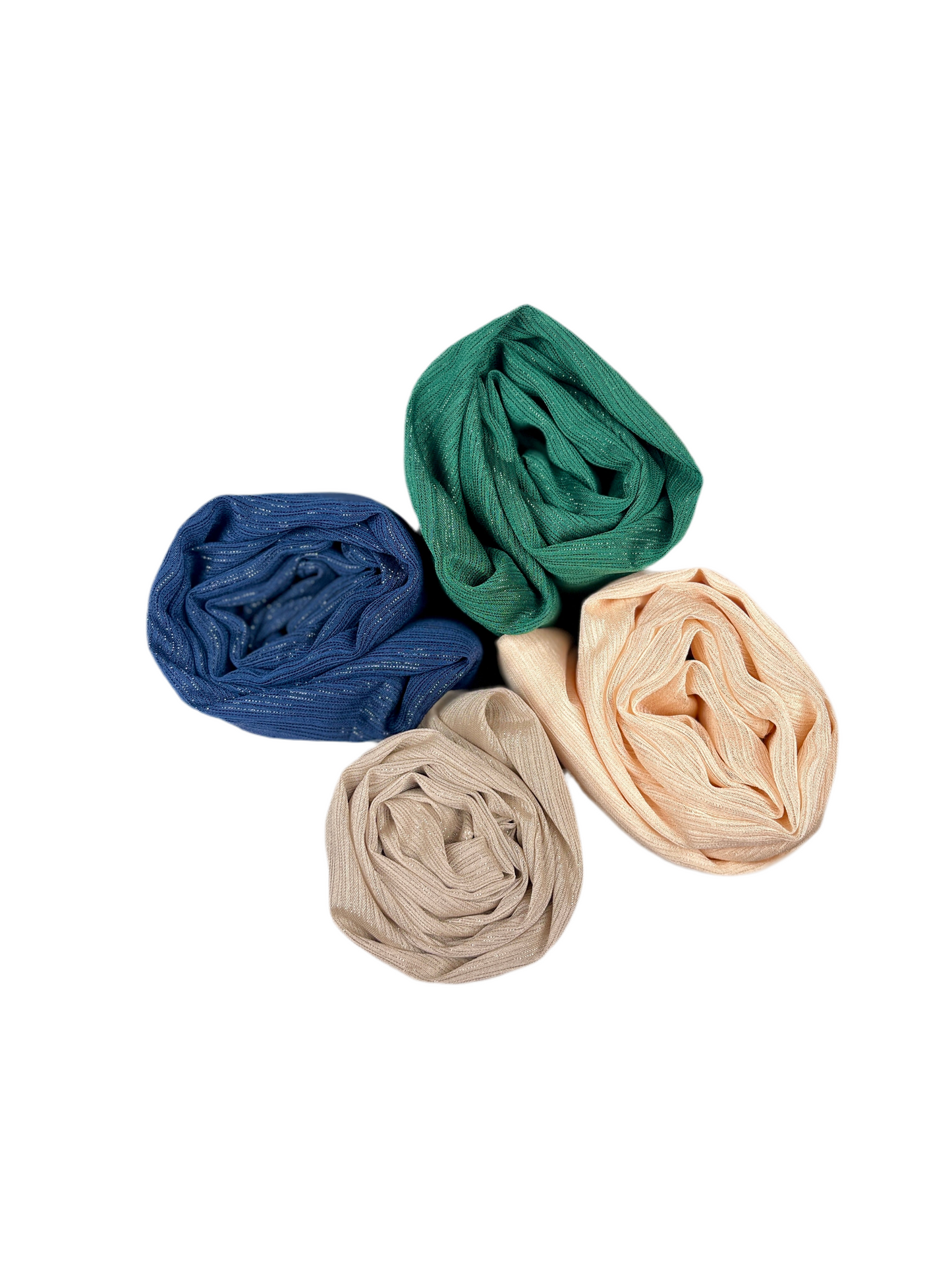 Shimmer chiffon hijab - Bottle green