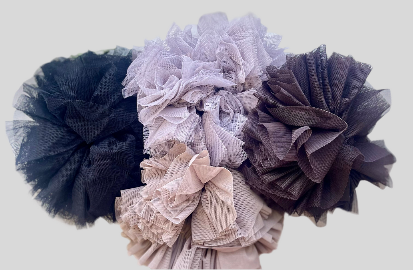 Nett scrunchies - Grå