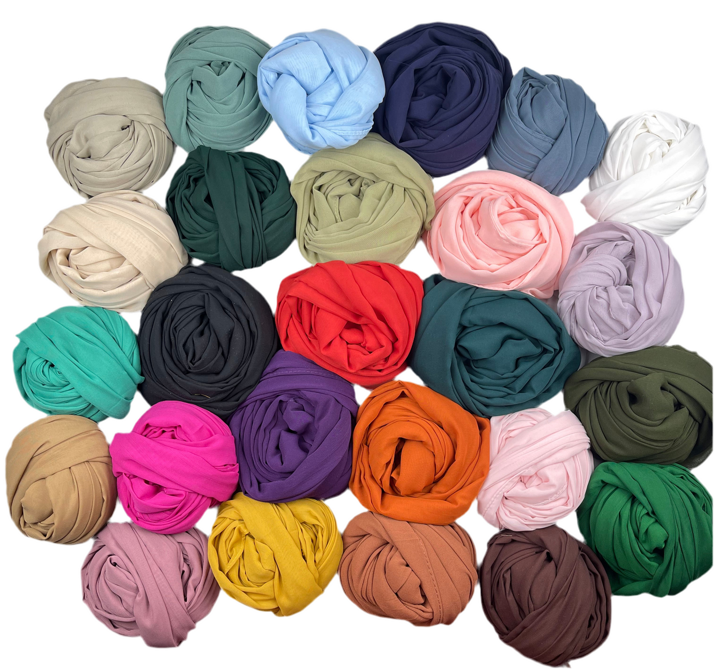 Chiffon hijab - Himmel blå