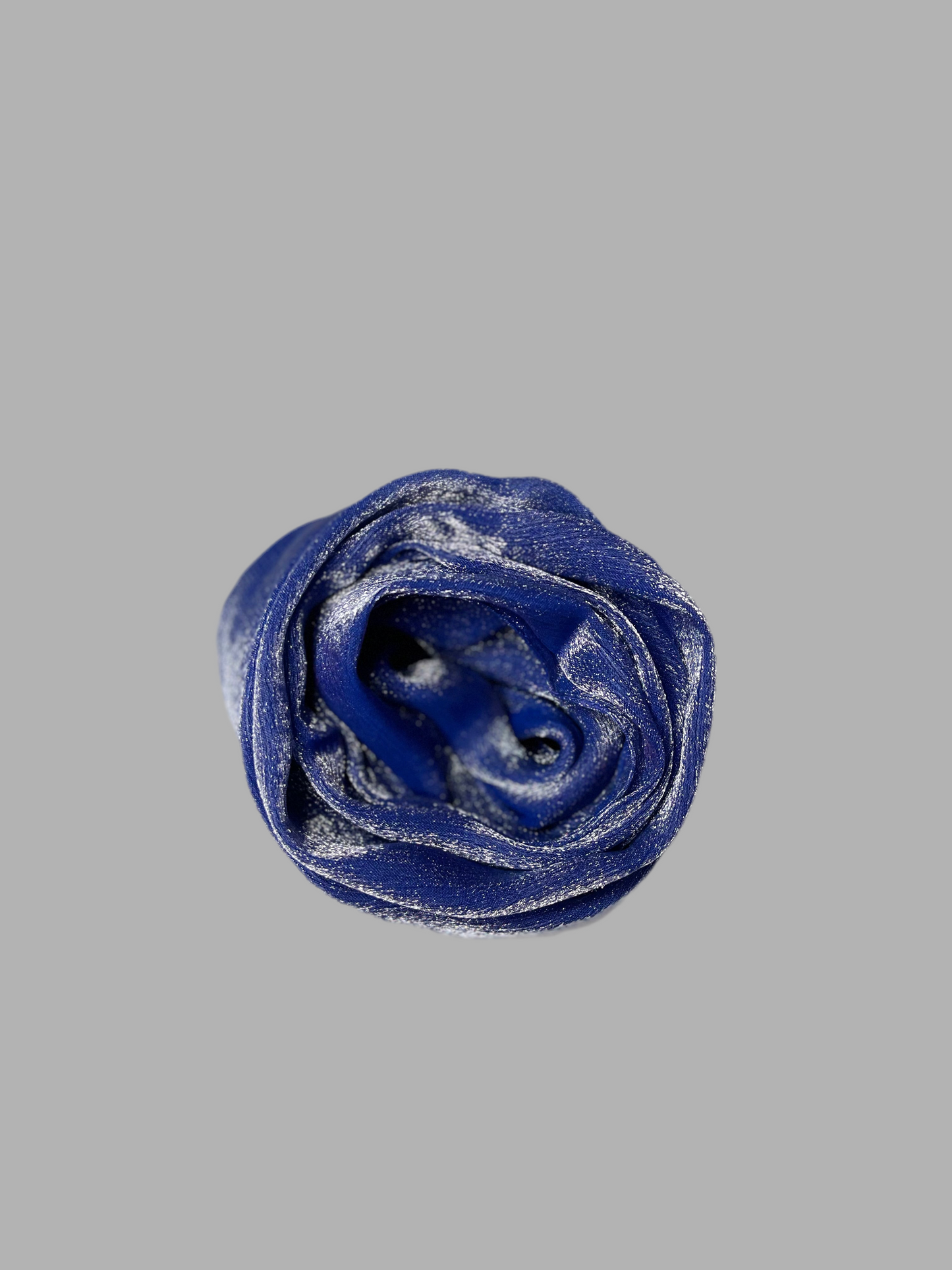Shimmer organza hijab- Mørkeblå
