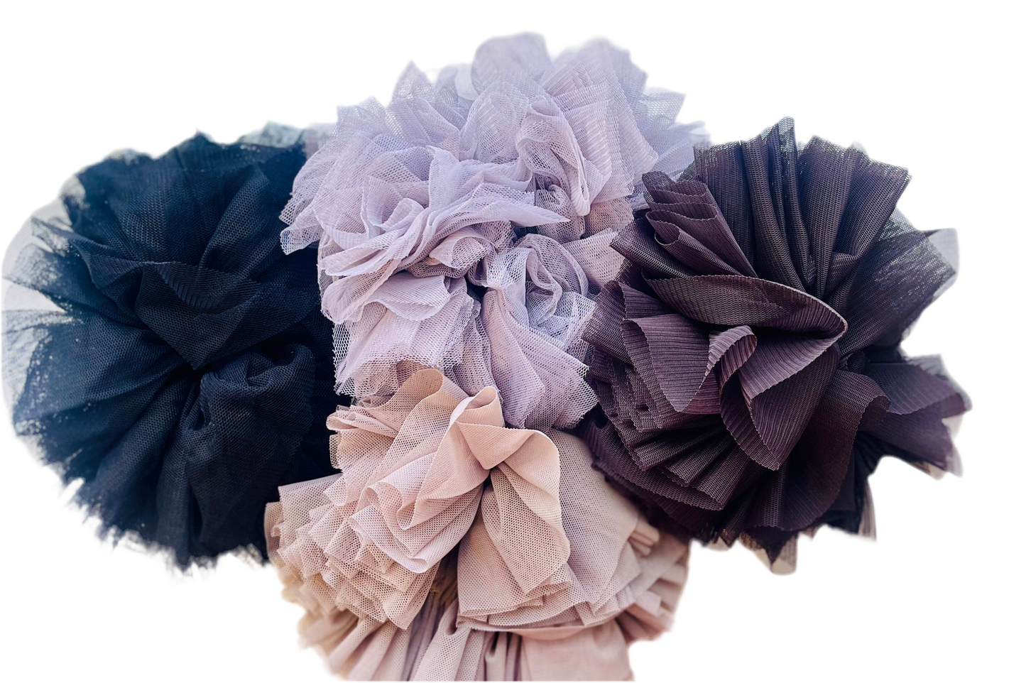 Nett scrunchies - Mørkebrun