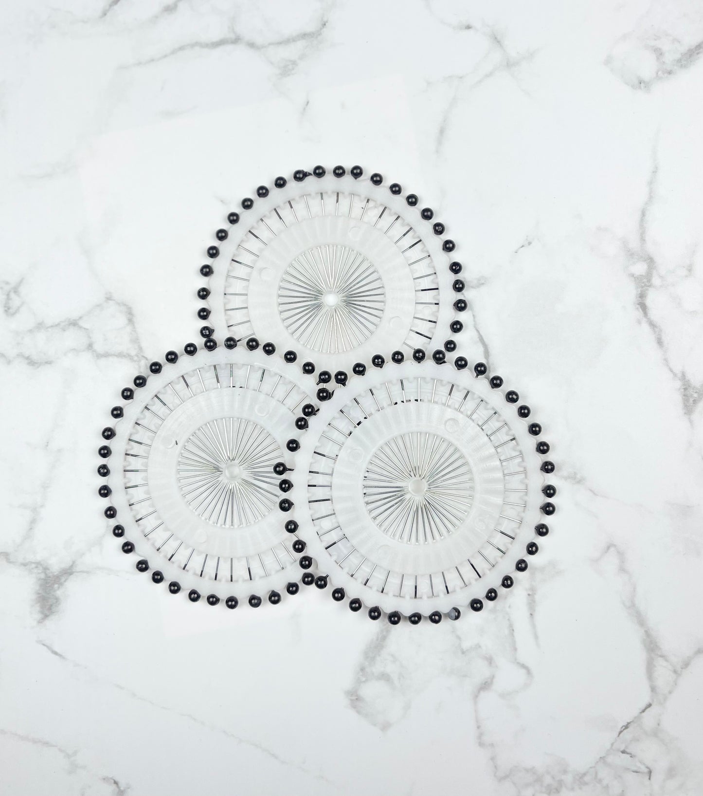 Hijab nål m/perle - Svart