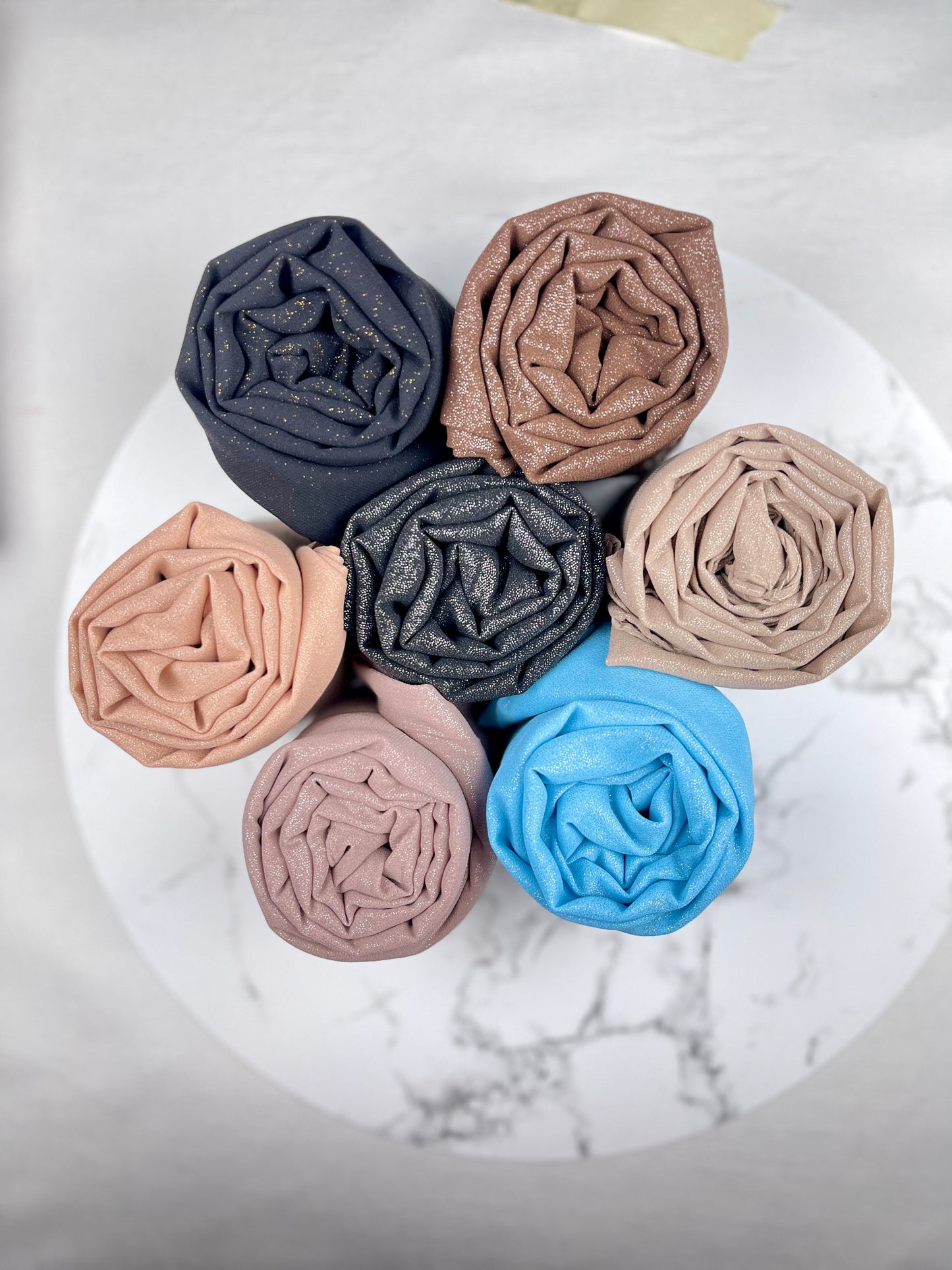 Moonlight Georgette Hijab - Rosa lys mauve