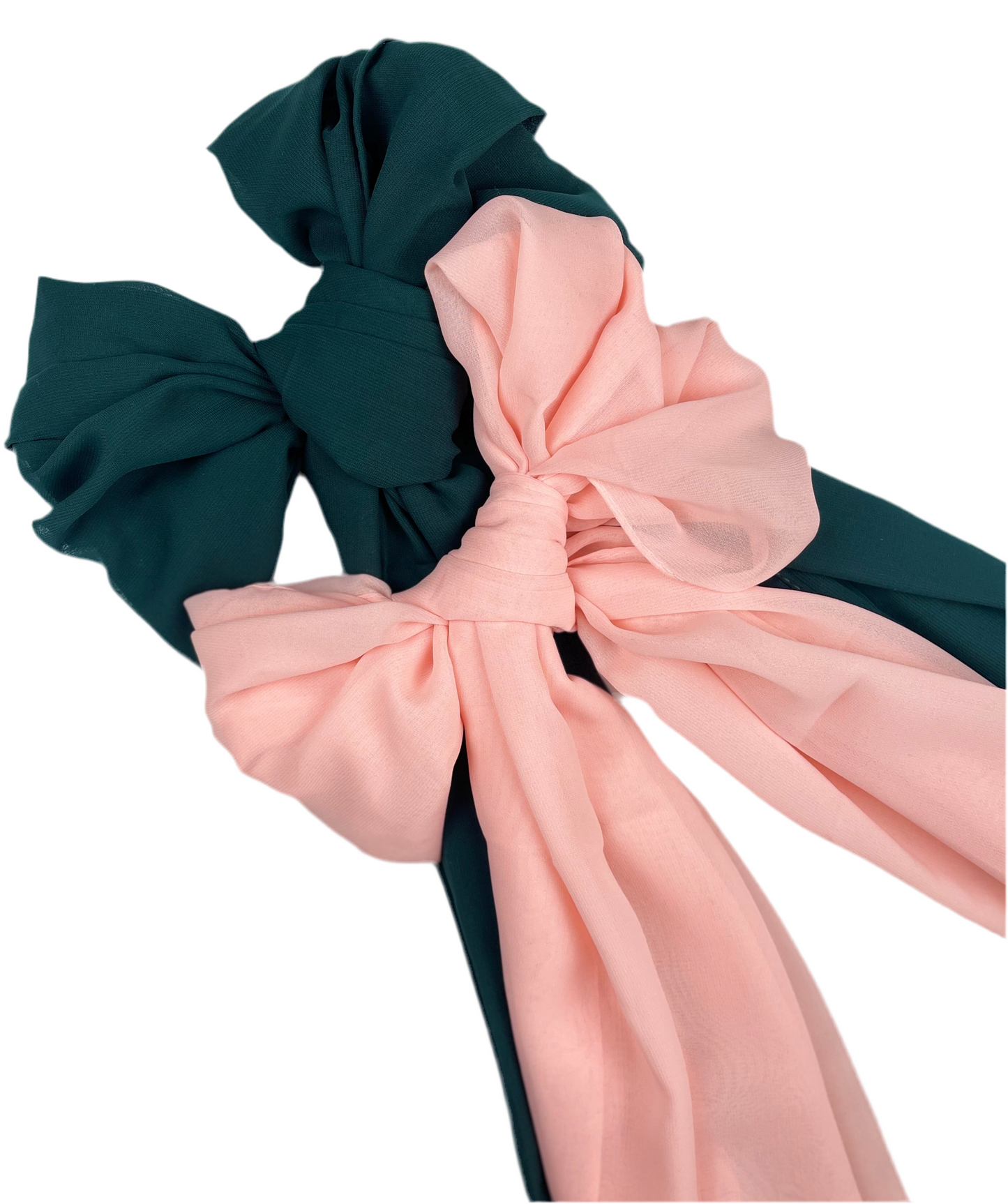 Chiffon hijab - lys fersken