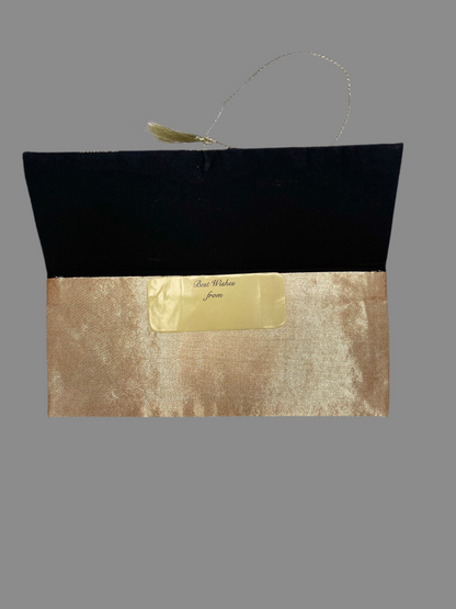 ✨ Elegant stoffkonvolutt for pengegaver ✨ Svart