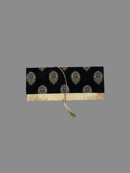 ✨ Elegant stoffkonvolutt for pengegaver ✨ Svart