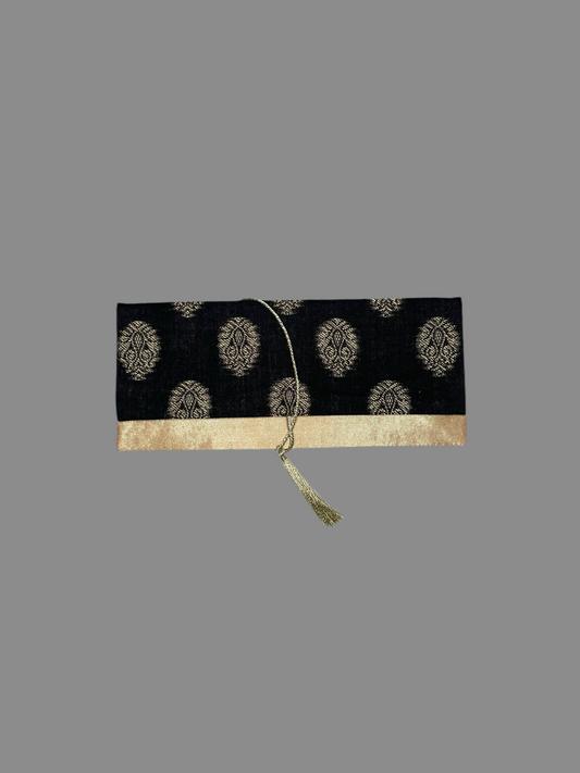 ✨ Elegant stoffkonvolutt for pengegaver ✨ Svart