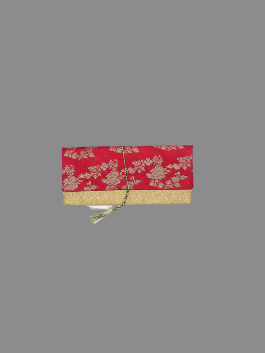 ✨ Elegant stoffkonvolutt for pengegaver ✨ Rød